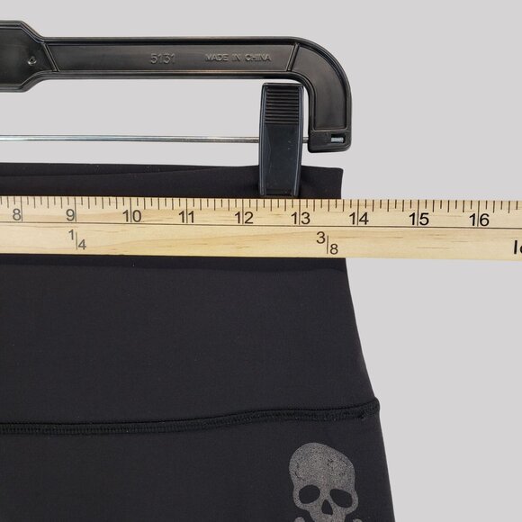 Lululemon Womens Black High-Waisted Leggings Skull Print Full-Length & Stretchy - Picture 5 of 9